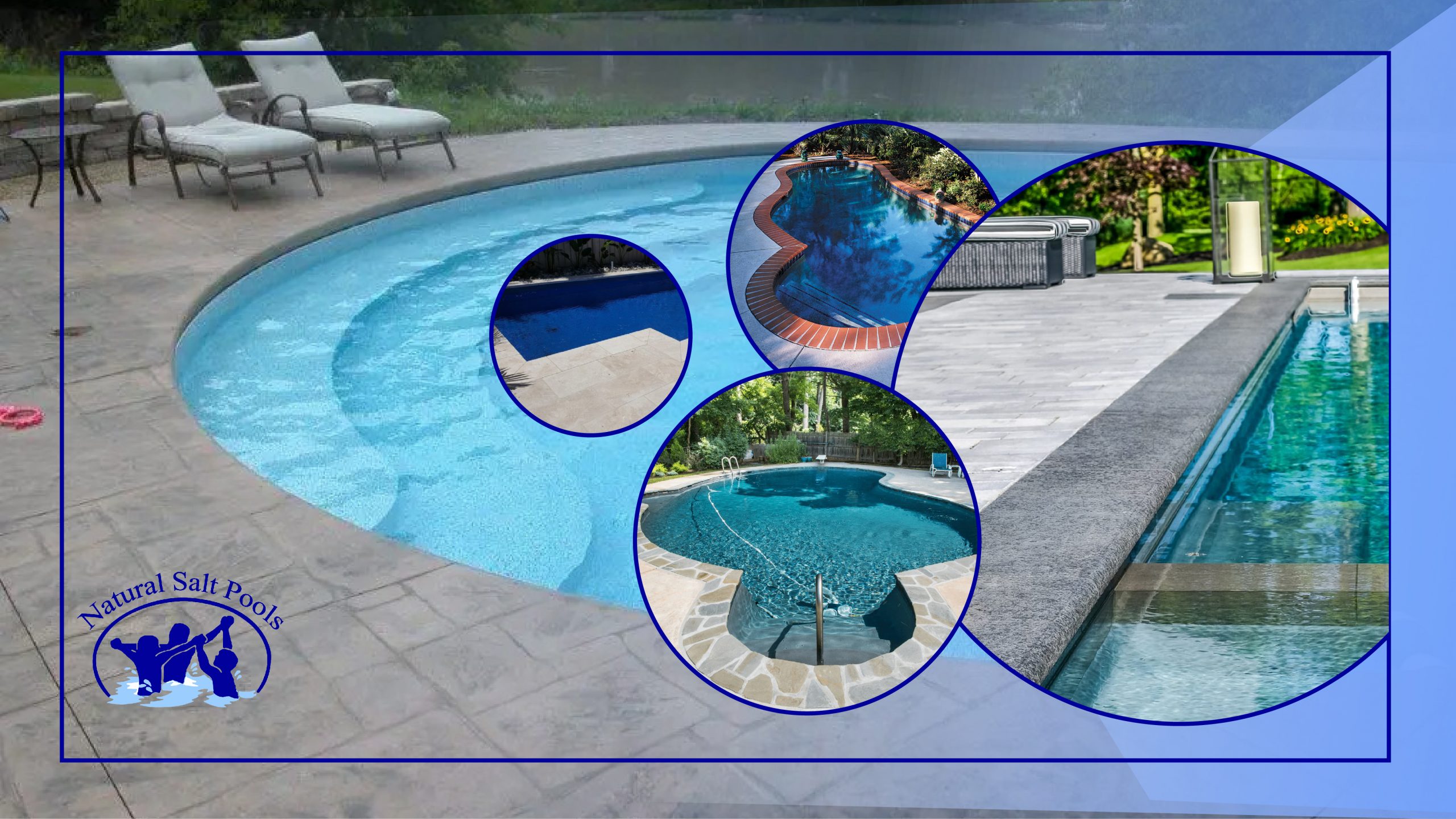 four-circle-frames-showing-four-pool-ideas