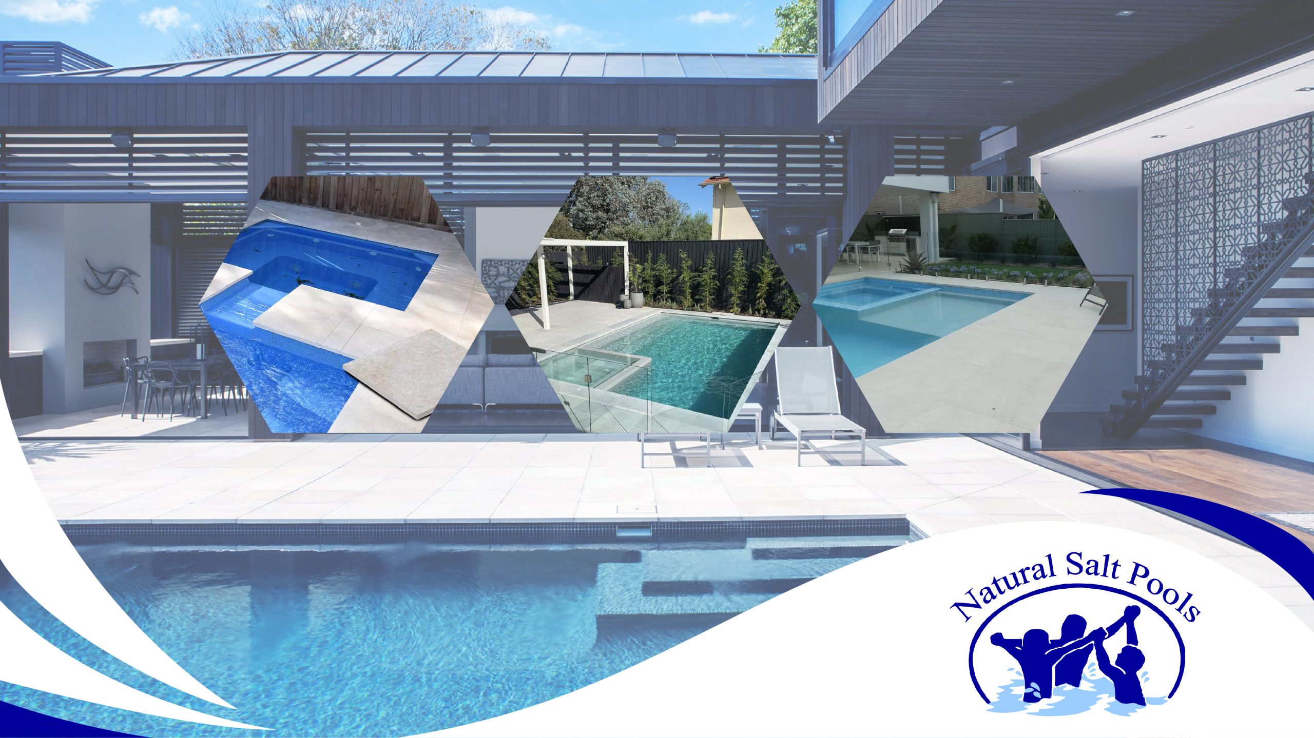 pool-in-background-three-hexagon-frames-showing-three-limestone-tiled-pools