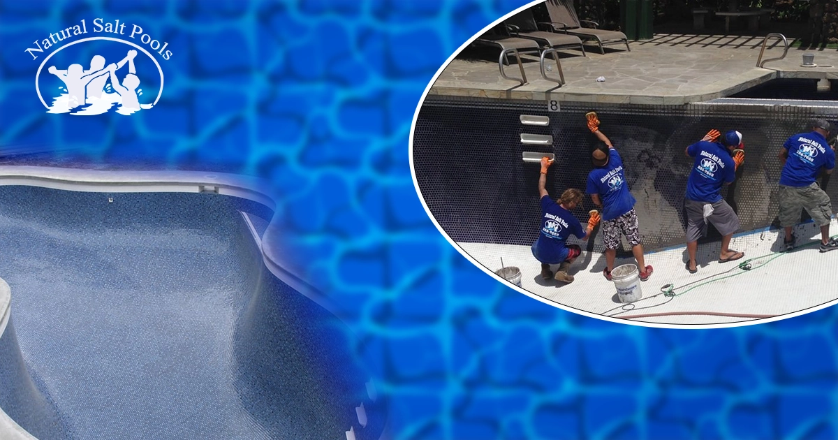 expert-pool-technicians-resurfacing-a-pool-with-vacuuming-scrubbing-and-skimming-debris