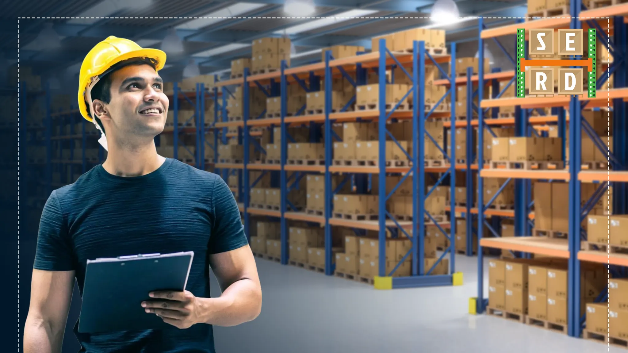 worker-auditing-and-inspecting-pallet-racking-at-warehouse-storage
