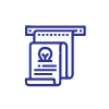 Blue Printing Design Icon